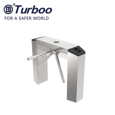 Mua Cổng quay ba chân nhận dạng RFID, Cổng rào cản chân máy 100-240V 304 SUS, Cổng rào cản cho tòa nhà văn phòng online manufacture