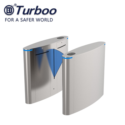 Cửa hàng tự động Flap Barrier Rfid Card Reader Security Turntile Gate Cho tòa nhà văn phòng siêu thị
