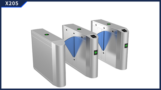 Blue Acrylic SUS304 Stainless Security Flap Barrier Gate RFID IC ID CARD Hệ thống kiểm soát truy cập